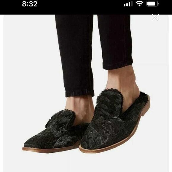 Free People Shoes - Free people fur fluffy slides size 39 /fits like 8.5